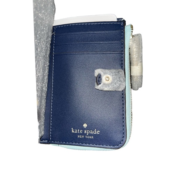 Kate Spade•Madison Blue Glow Small Zip Compact Wallet - Picture 3 of 12